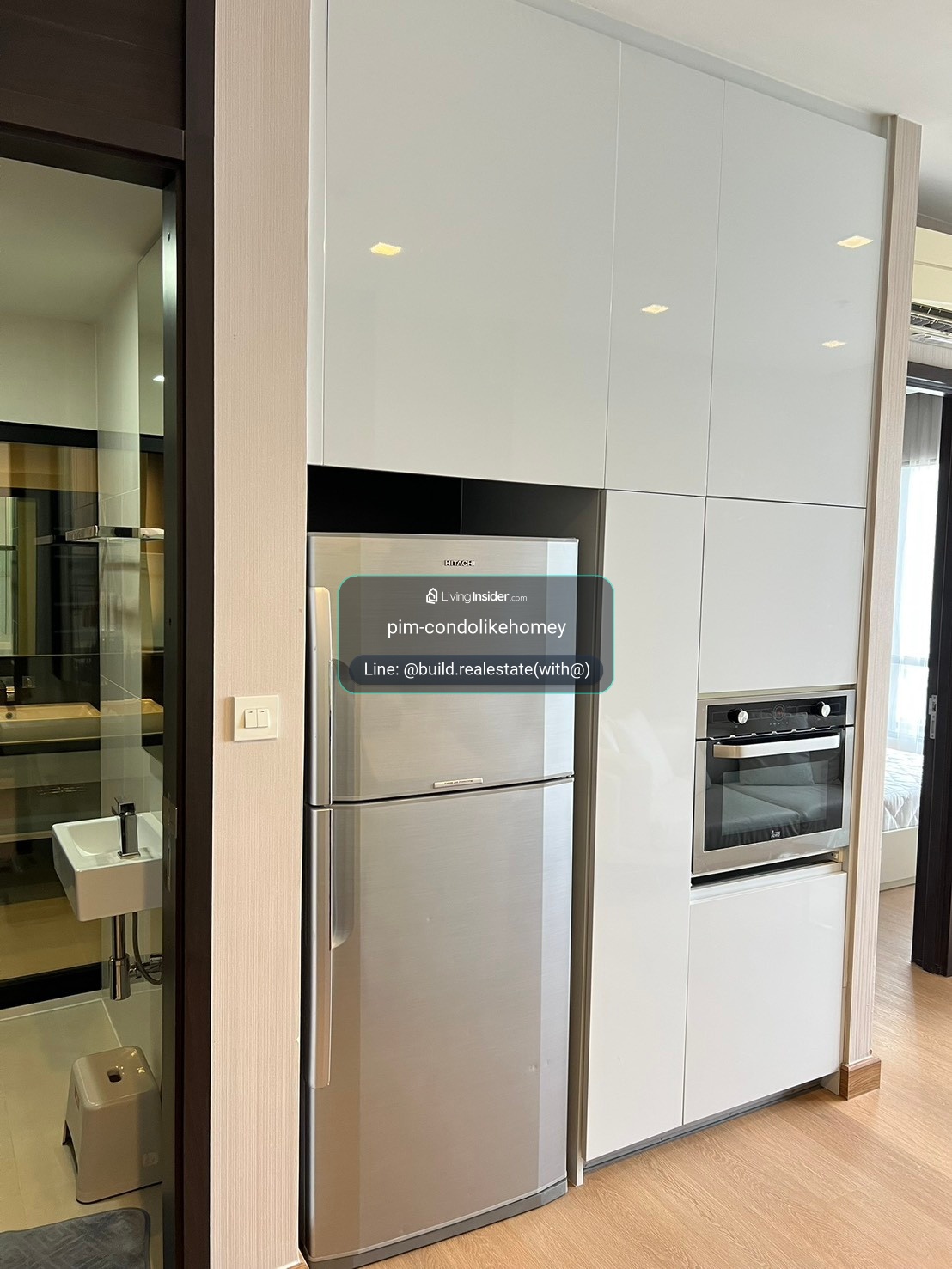 ต่อรองได้- Ivy Ampio Luxury Condo  ห้องจริงสวย Fully furnished ใกล้MRT ศูนย์วัฒนธรรม – รูปที่ 3