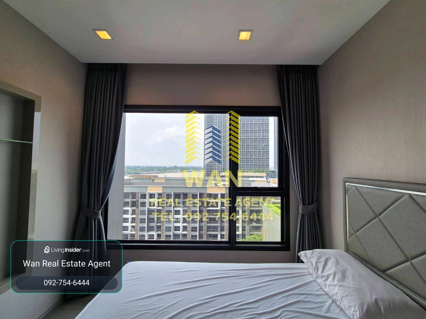 ให้เช่า politan rive แบบ 2 ห้องนอน 52 ตร.ม. วิวสวน แม่น้ำ – รูปที่ 3