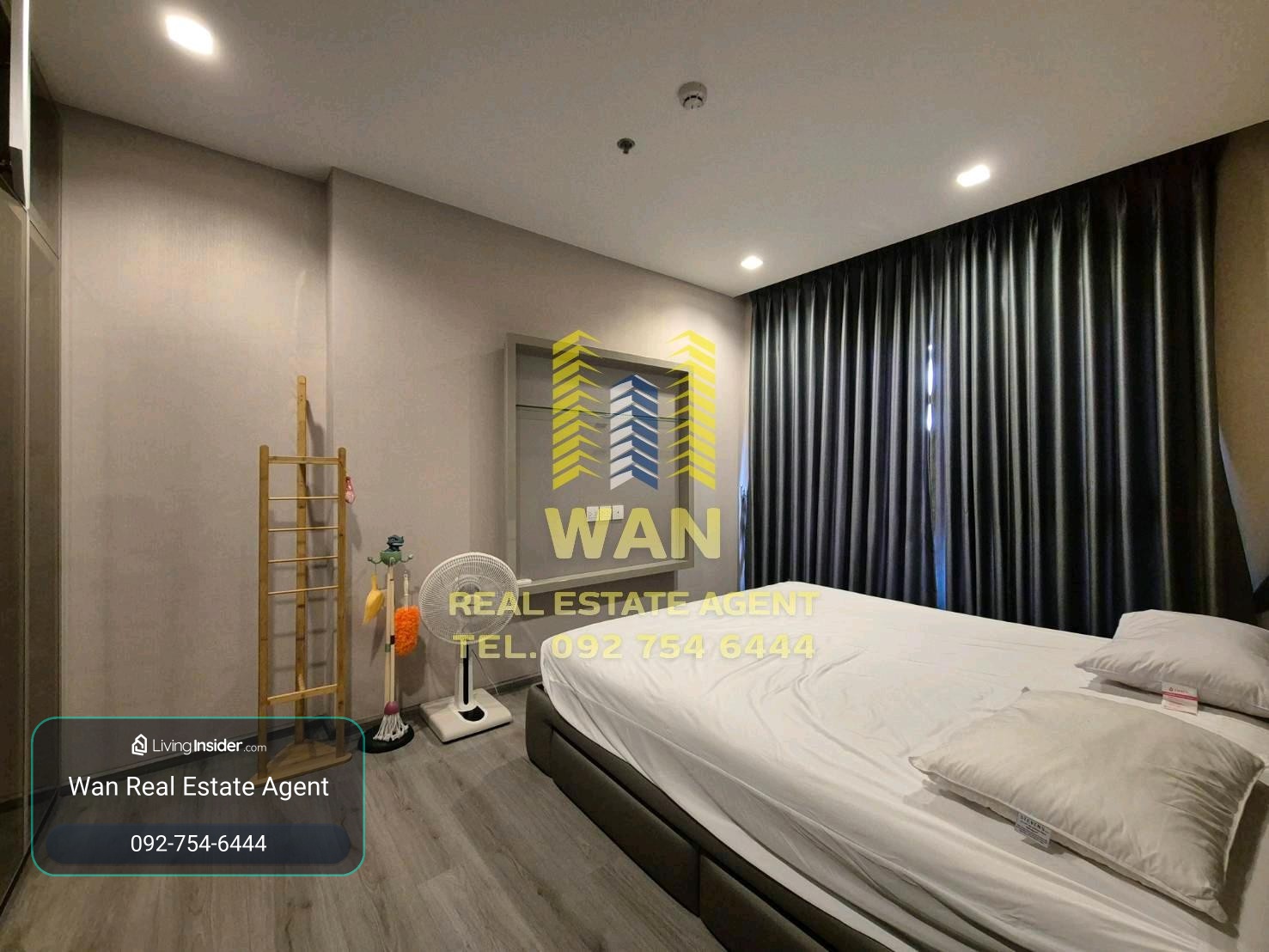 ให้เช่า politan rive แบบ 2 ห้องนอน 52 ตร.ม. วิวสวน แม่น้ำ – รูปที่ 4