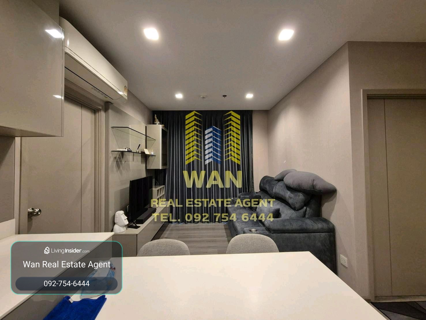 ให้เช่า politan rive แบบ 2 ห้องนอน 52 ตร.ม. วิวสวน แม่น้ำ – รูปที่ 2