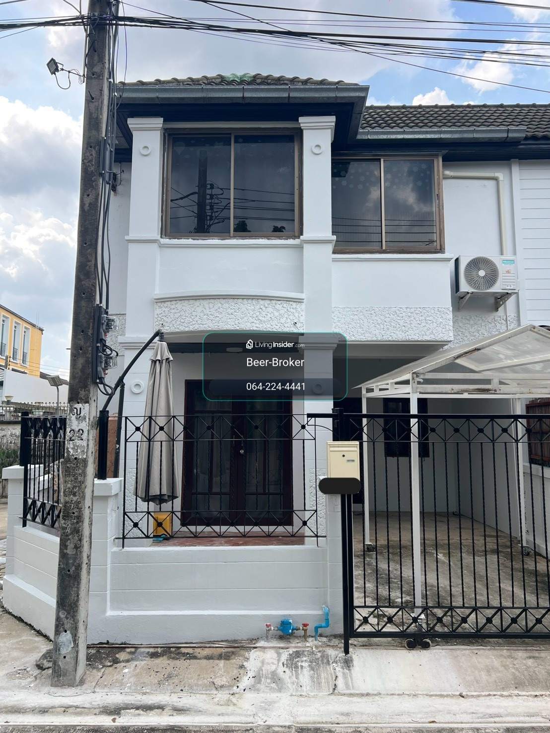 Newly renovated 2-story corner house for rent. 2 bedrooms, 2 bathrooms, fully furnished. Near Kasemrad Prachachuen Hospital.  – รูปที่ 3