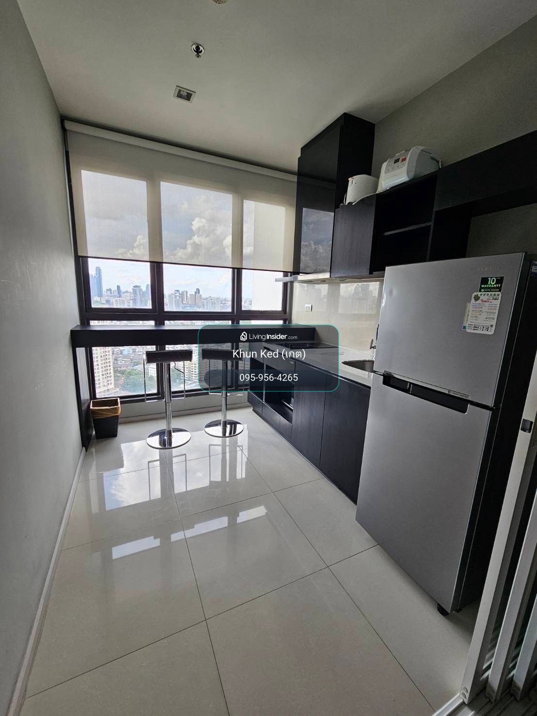 (FOR RENT) 🟢 คอนโด RHYTHM Sukhumvit 44/1 Good Price! 1 นอน 35 ตร.ม. ชั้นสูง เฟอร์ครบ+เครื่องใช้ไฟฟ้าครบ พร้อมเข้าชม   ㅡ ติด🚆BTS พระโขนง – รูปที่ 3