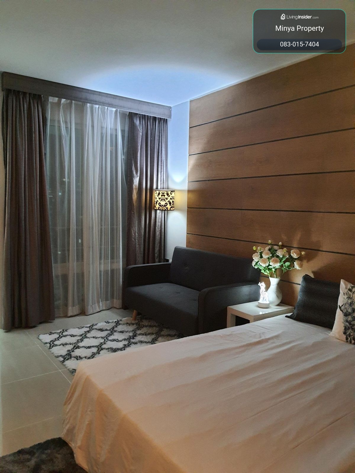 For Rent: Condo 26 Sq.m Studio room in Rama 9 - Petchaburi Road ให้เช่าคอนโด i-house laguna RCA 26 ต.ร.ม. ห้องสตูดิโอ ชั้น 8 ตึก E วิวสวน ห้องตกแต่งใหม่ ใกล้ MRT พระราม 9 เพียง 10 นาที (ระยะสั้น-ระยะยาว) – รูปที่ 2