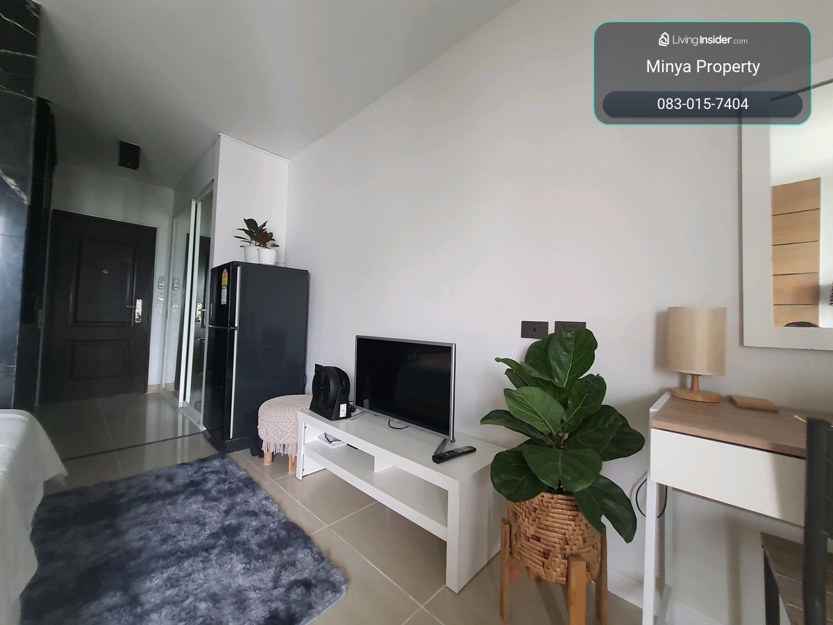 For Rent: Condo 26 Sq.m Studio room in Rama 9 - Petchaburi Road ให้เช่าคอนโด i-house laguna RCA 26 ต.ร.ม. ห้องสตูดิโอ ชั้น 8 ตึก E วิวสวน ห้องตกแต่งใหม่ ใกล้ MRT พระราม 9 เพียง 10 นาที (ระยะสั้น-ระยะยาว) – รูปที่ 4