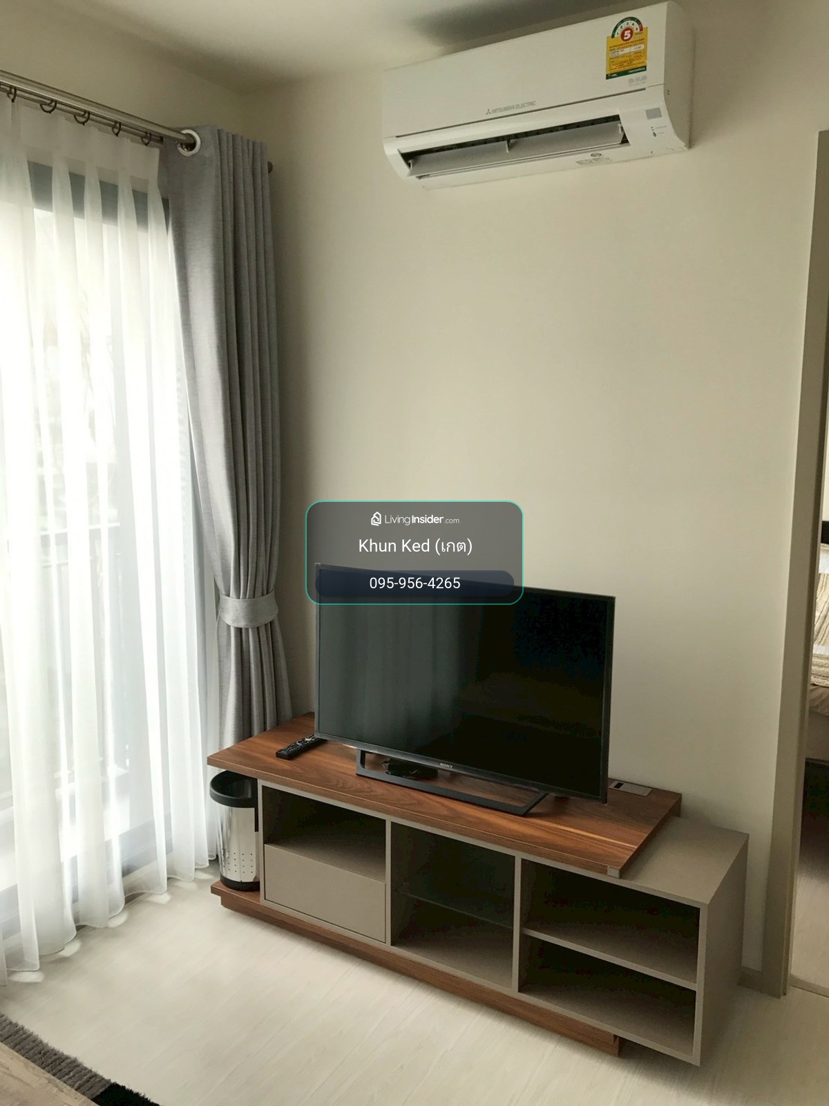 (FOR RENT) คอนโด RHYTHM สุขุมวิท 36-38  I 1-BR วิวสระ เฟอร์+เครื่องใช้ไฟฟ้าครบ ㅡ ใกล้ 🚆BTS ทองหล่อ – รูปที่ 2