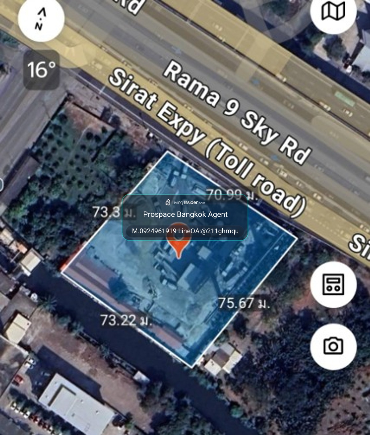 Land for Sale on Rama 9 Road (Inbound) | 3-1-36 Rai – รูปที่ 3