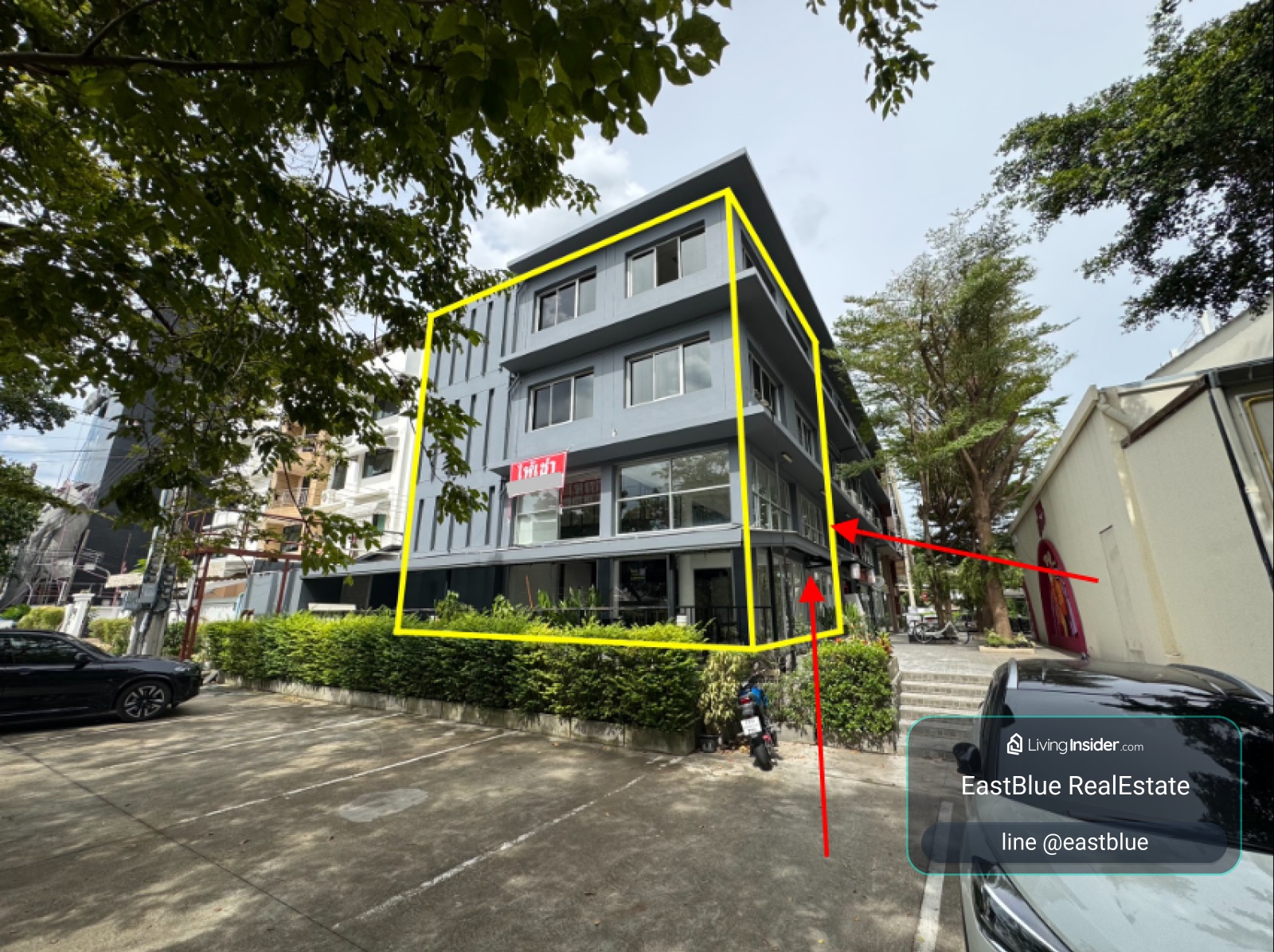 Create a work space at home in Lat Phrao, 3 bedrooms, 3 bathrooms. Home Office Living: 3 Beds, 3 Baths in Ladprao, 55,000 THB/month – รูปที่ 3