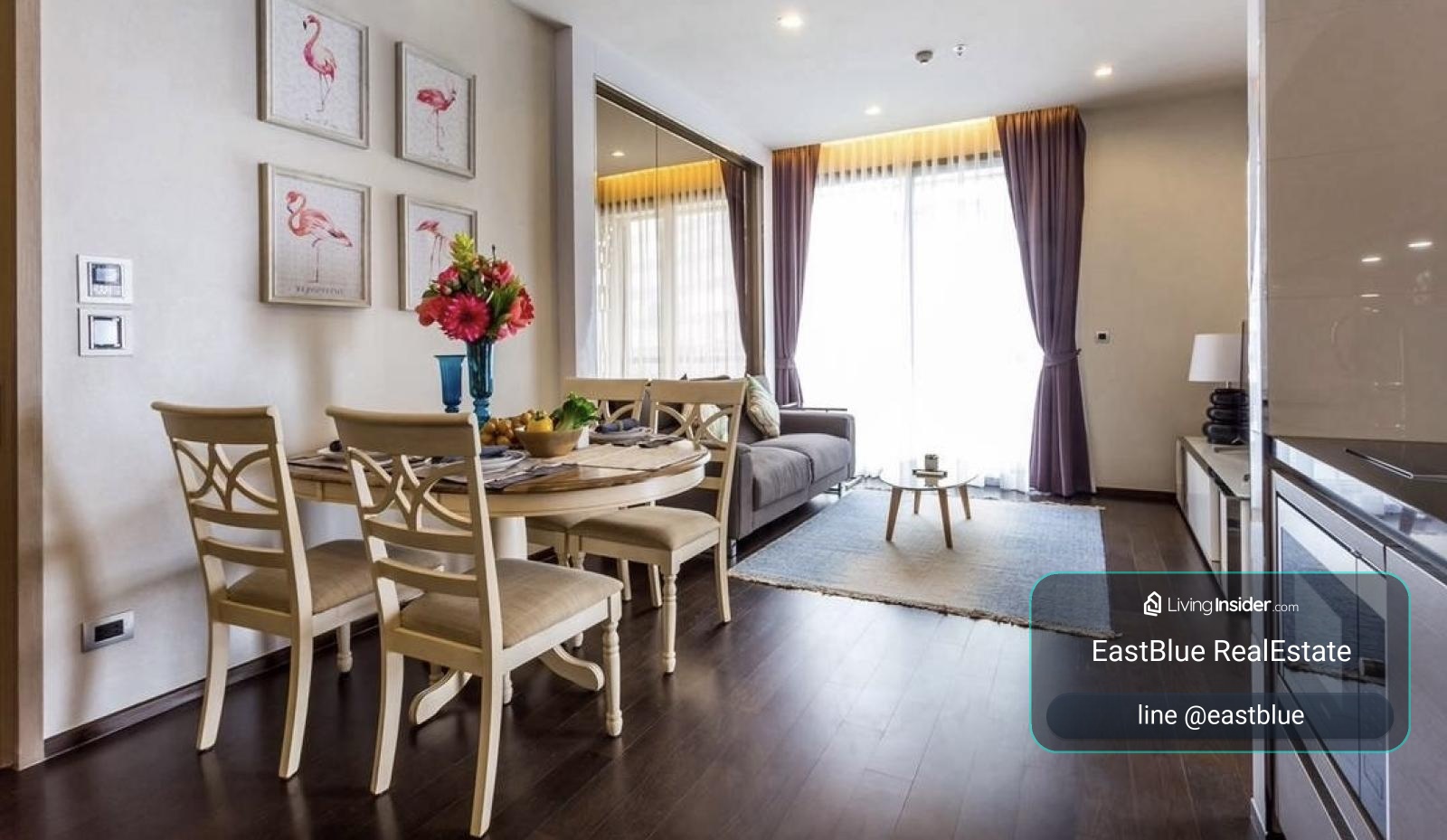 Luxury condo for rent, The XXXIX, in the heart of Phrom Phong, 55 sq m., Infinity pool view. Price only 50,000 baht/month, near BTS, Emporium and leading hospitals! – รูปที่ 2