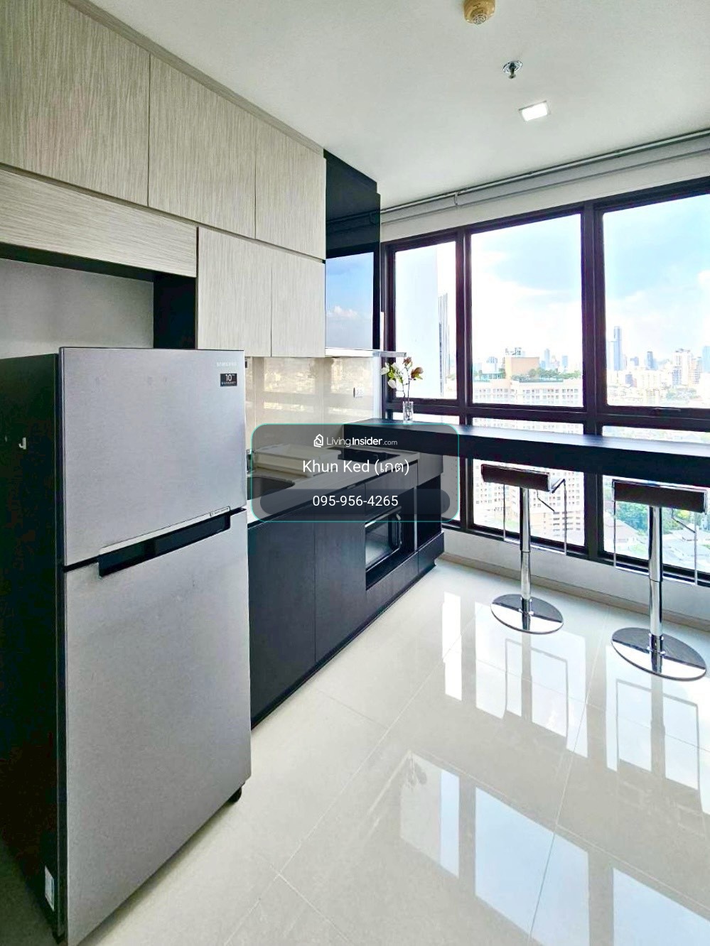 (FOR RENT)  🟢คอนโด RHYTHM 44/1 ห้องสวยตกแต่งอย่างดี 1 นอน 35 ตร.ม. พิเศษ! มีบริการแม่บ้านให้ 2 ครั้ง/เดือน ห้องชั้นสูง วิวโล่ง เฟอร์+เครื่องใช้ไฟฟ้าครบ ㅡ ติด🚆BTS พระโขนง – รูปที่ 4