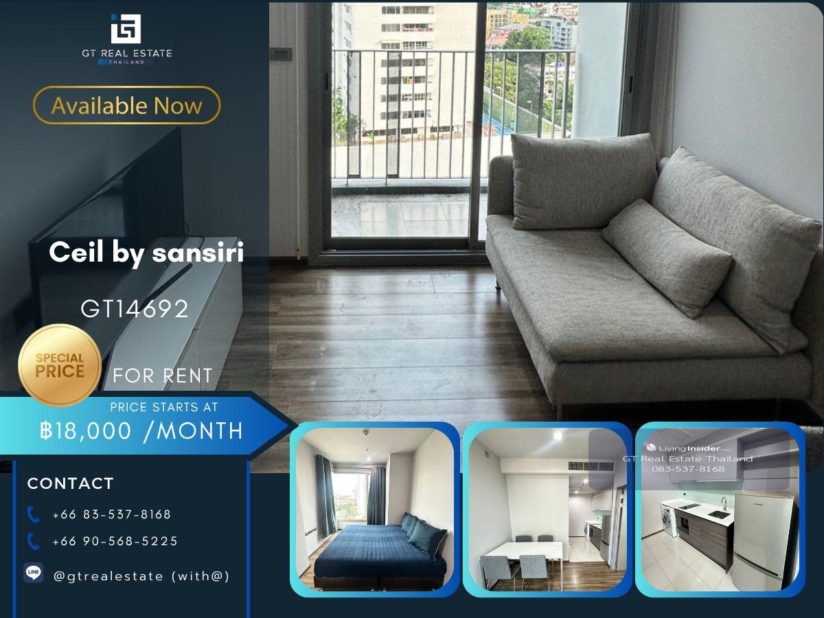 CEIL BY SANSIRI Condo is convenient to travel near the BTS Skytrain. There is a beautiful room shuttle, complete furniture !! Loading...