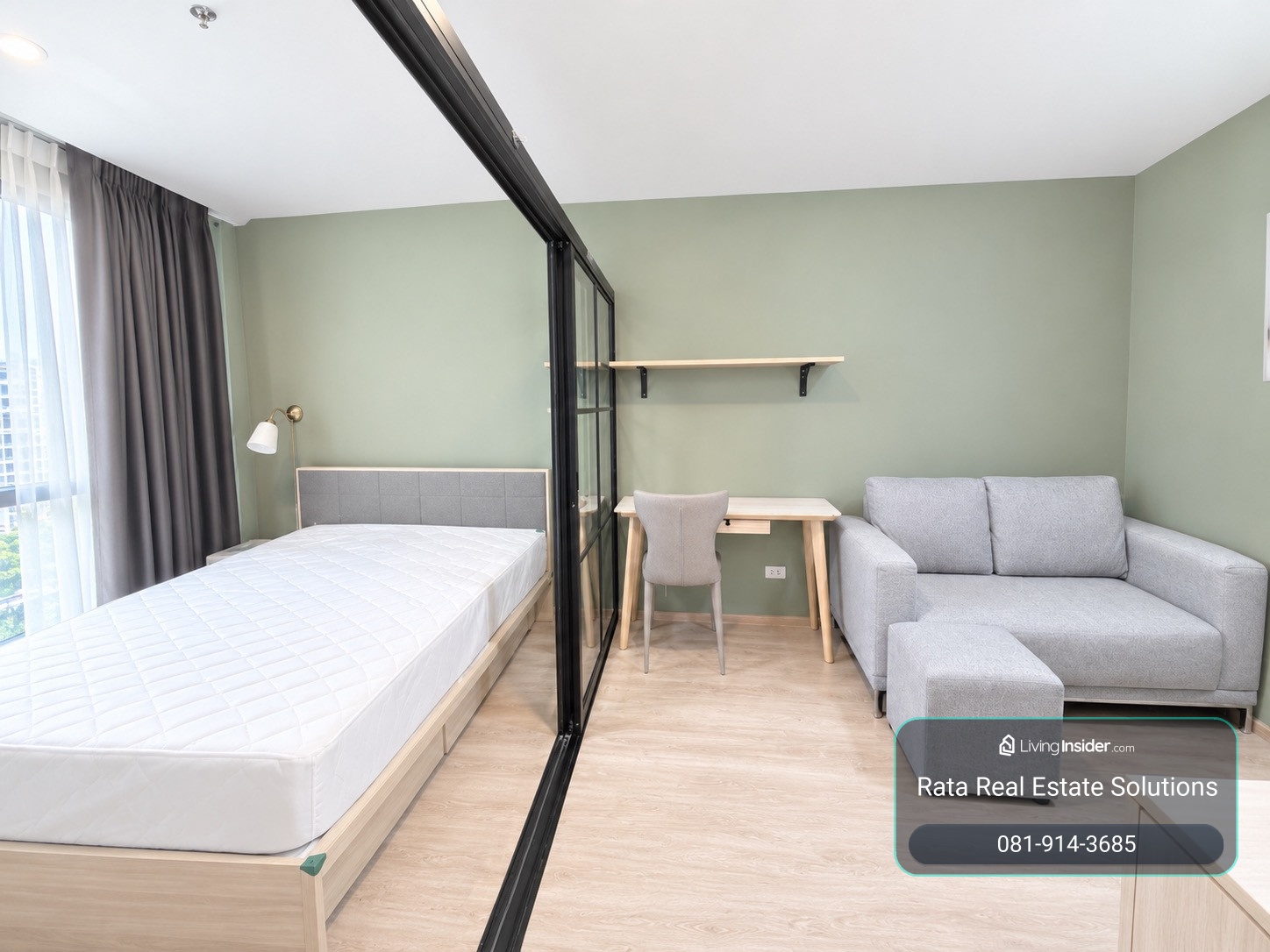 For rent: ให้เช่า 1 ห้องนอน  1 ห้องน้ำ 27 รม ชั้น 28 ตึกซี – รูปที่ 3