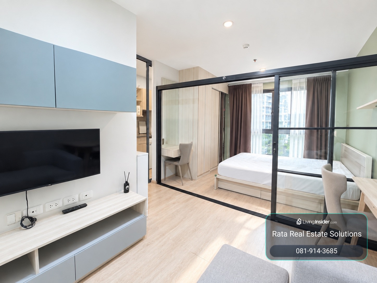 For rent: ให้เช่า 1 ห้องนอน  1 ห้องน้ำ 27 รม ชั้น 28 ตึกซี – รูปที่ 2