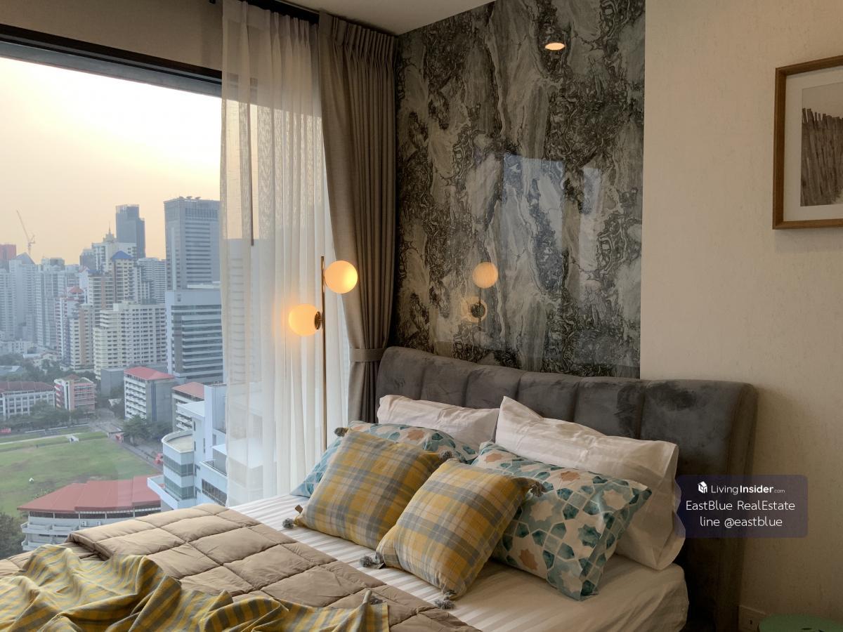 Beautiful room, Ideo Mobi Asoke, 2 bedrooms, near BTS/MRT. Rent only 38,000 baht/month with panoramic Sky Pool view! Loading...