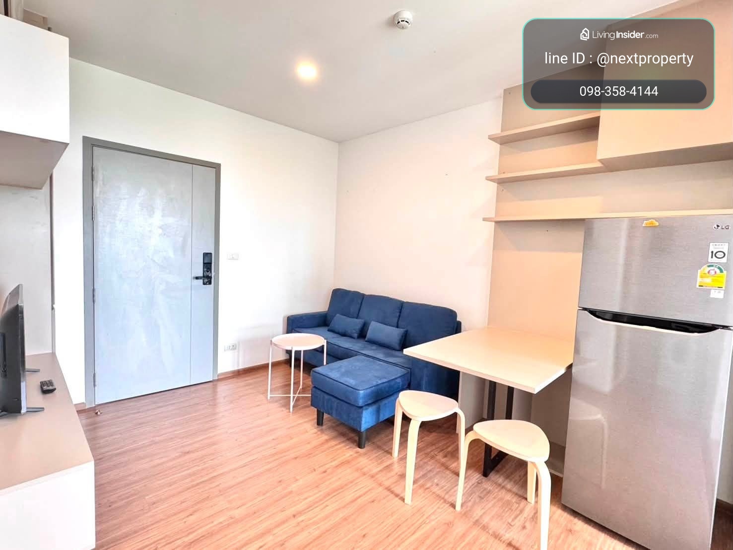 Condo for rent, The Origin, Ramkhamhaeng, 209, beautiful room with complete furniture electrical appliances. – รูปที่ 3