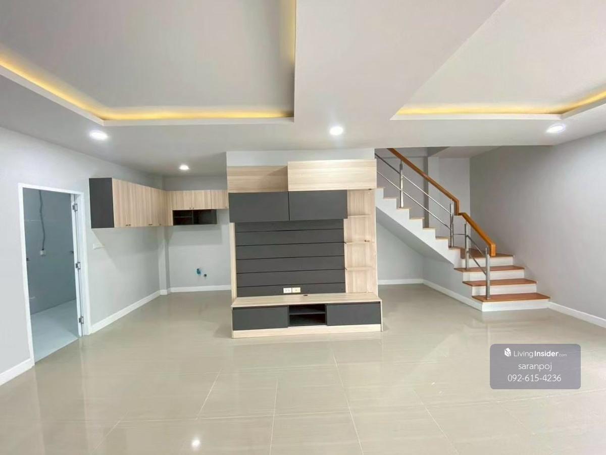 For rent: semi-detached house, detached house style Merit Grand Suvarnabhumi University, beautiful house, good condition, with furniture, price 18,650 baht. Loading...