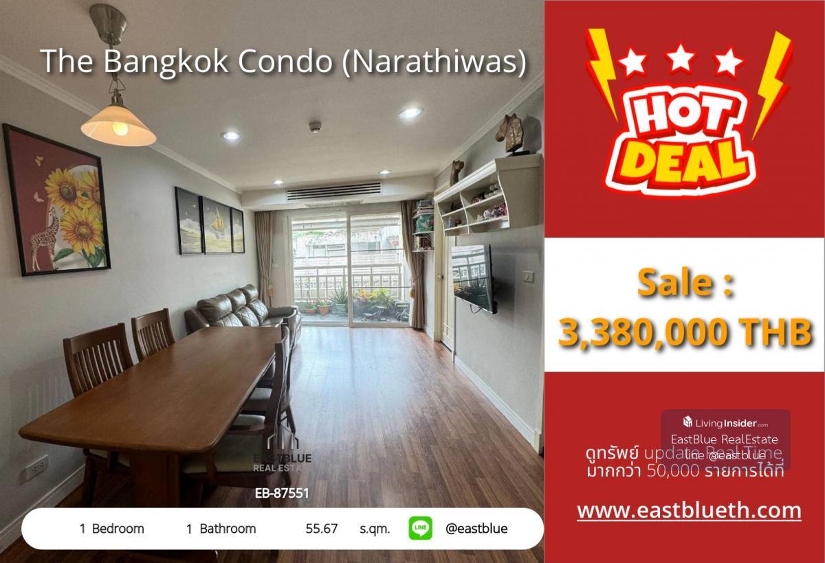 Beautiful room ready for sale! The Bangkok Condo (Narathiwas) very good price, redone the whole room. Loading...
