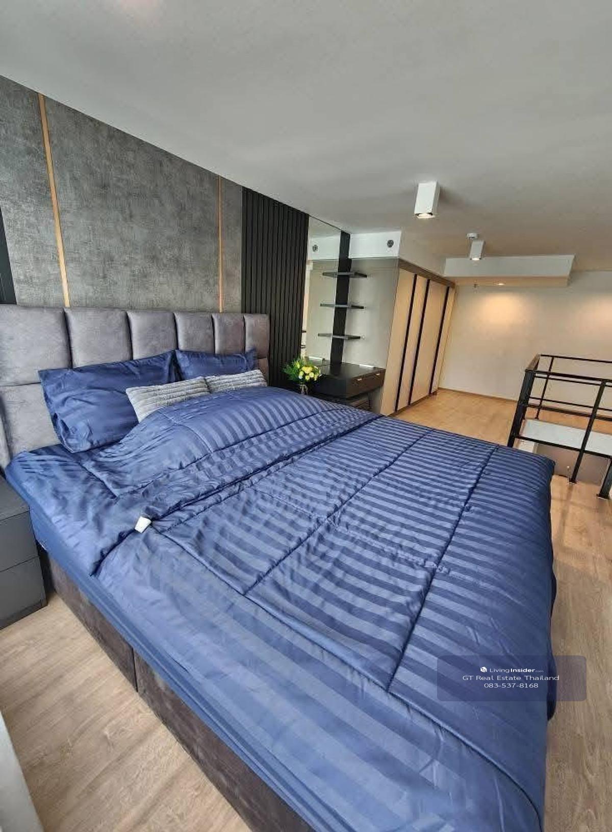 Condo IDEO Rama9-Asoke, convenient travel, near MRT, has a shuttle, beautiful room, fully furnished, ready to move in. Loading...