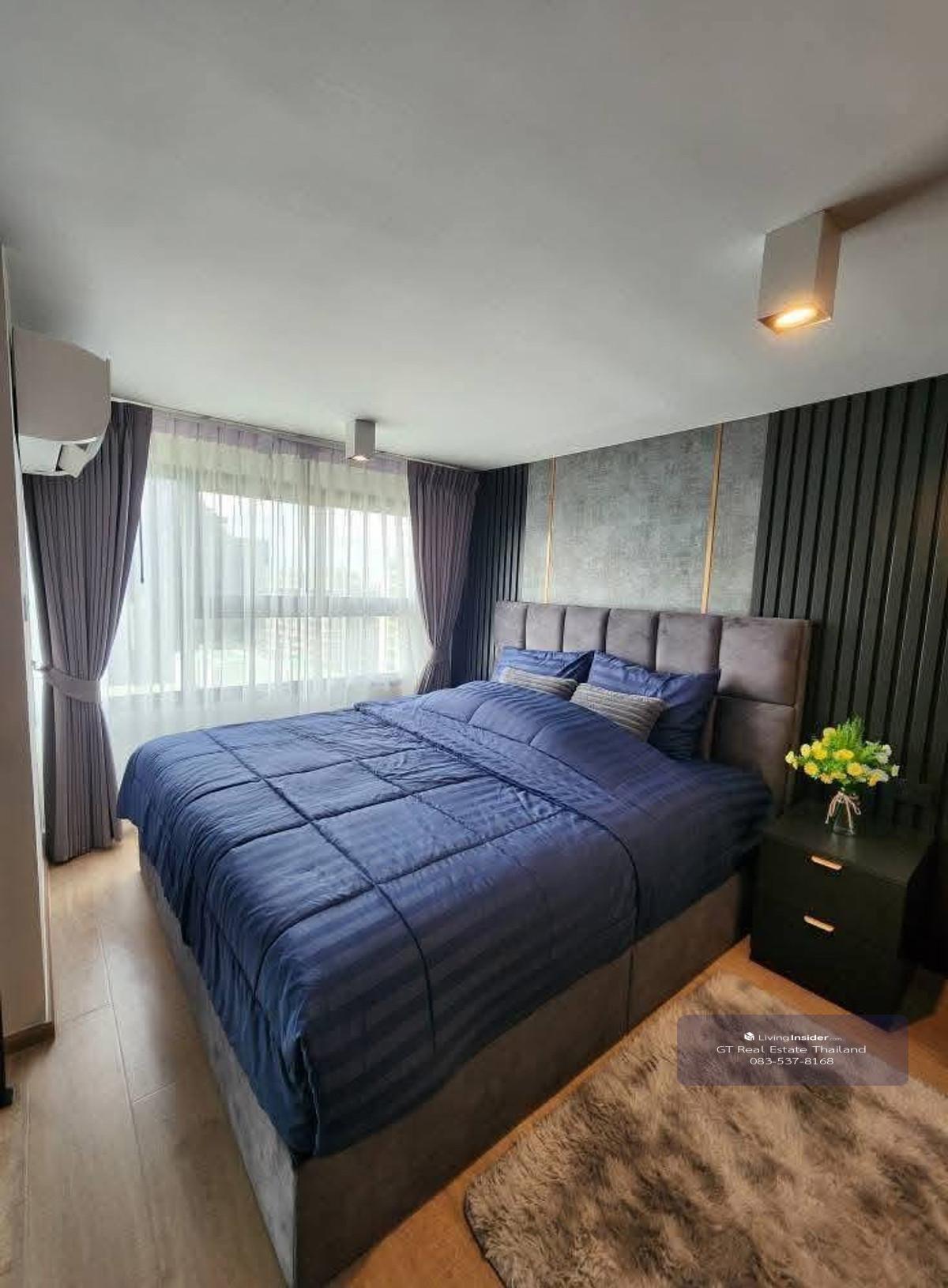 Condo IDEO Rama9-Asoke, convenient travel, near MRT, has a shuttle, beautiful room, fully furnished, ready to move in. Loading...