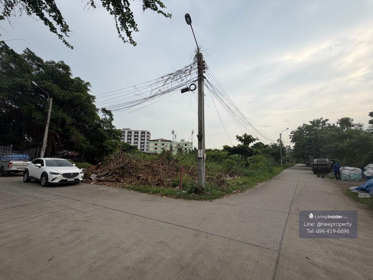 ขายที่ดินถูก เท่าราคาประเมินกรม แปลงมุม ติดถนน 3 ด้าน ใกล้รถไฟฟ้าครุใน Loading...