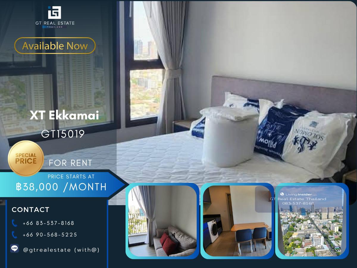 Condo XT Ekkamai, convenient travel, near BTS, there is a shuttle, beautiful room, fully furnished, ready to move in. Loading...