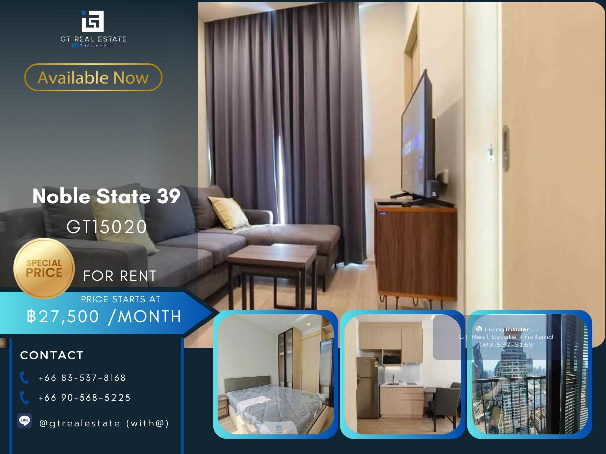 คอนโด Noble State 39 เดินทางสะดวก ใกล้รถไฟฟ้าบีทีเอส มีรถรับส่ง ห้องสวย เฟอร์นิเจอร์ครบ พร้อมอยู่!! Loading...