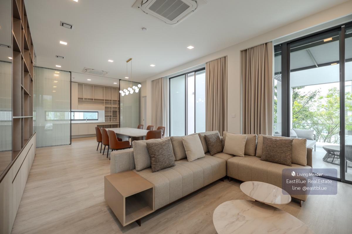 Luxury house VIVE Krungthep Kreetha 4 bedrooms, 5 bathrooms. Wide area 421 sq m. with land 119 sq m. For rent only 300,000 baht/month. Loading...