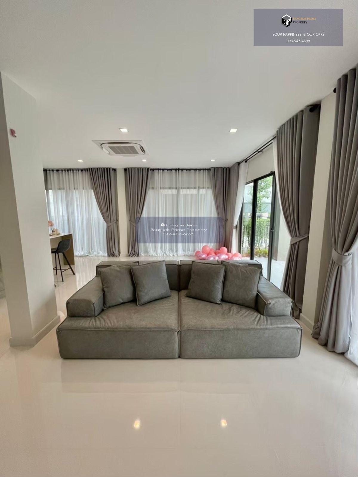 Bangkok Boulevard Rama 9 🏡 Single house decorated and ready to move in. Fully Furnished Detached House 拎包入住的独栋别墅 #2025102812596  Loading...