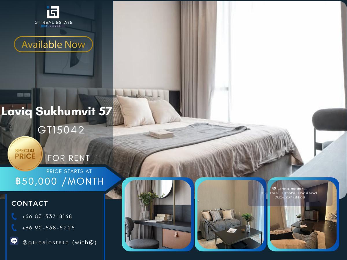 Luxury condo at Laviq Sukhumvit 57, convenient travel, close to BTS, shuttle available, beautiful room, fully furnished, ready to move in!! Loading...