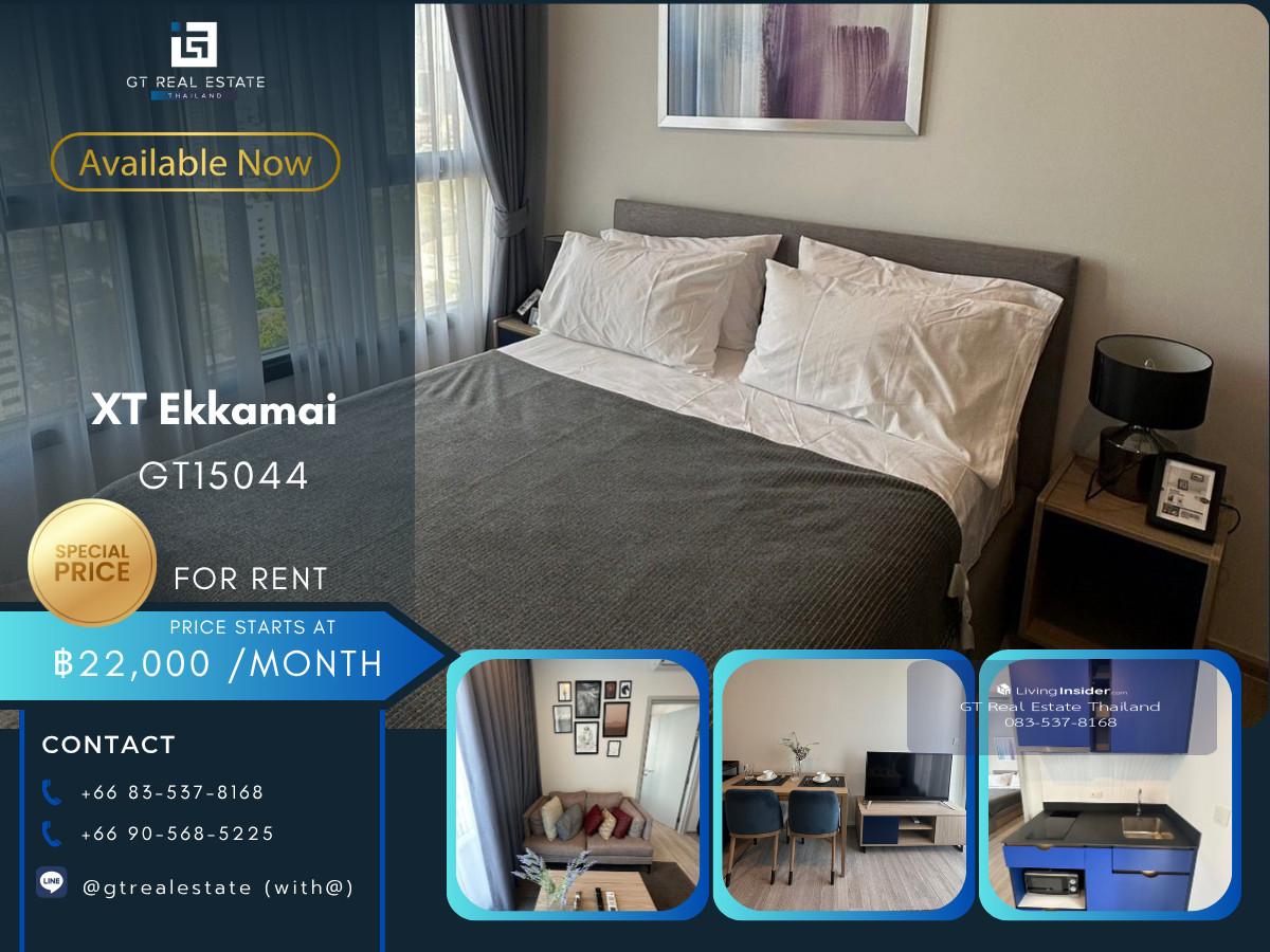 Condo XT Ekkamai, convenient travel, near BTS, there is a shuttle, beautiful room, fully furnished, ready to move in. Loading...