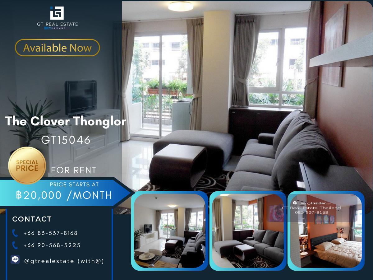 The Clover Thonglor Condo, convenient travel, has a shuttle, fully furnished. Ready to move in immediately Loading...