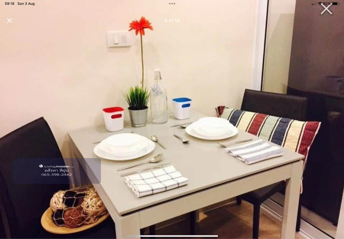 Condo for rent, Centric Ratchada-Huai Khwang, size 28 square meters, 20th floor, next to MRT Huai Khwang, fully furnished, ready to move in. Loading...