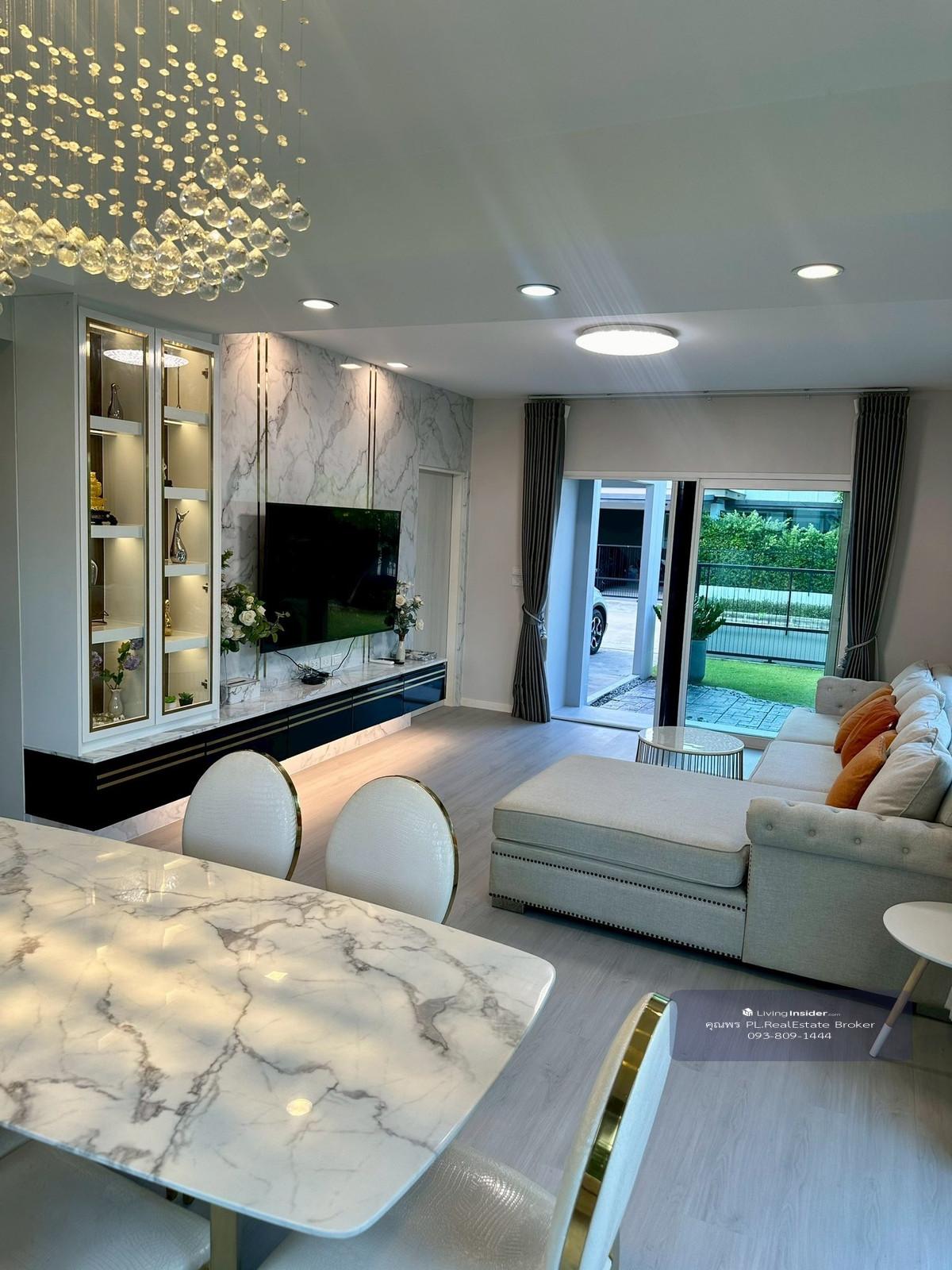 HR2951 Single house for rent Chaiyapruek Chatuchot - Watcharaphon project, fully furnished, ready to move in, close to the expressway. Loading...