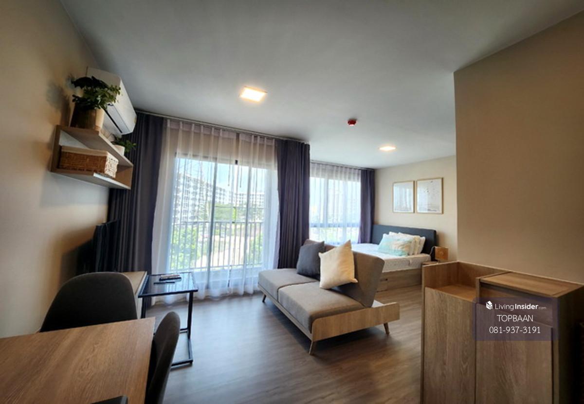 ขายและให้เช่าดีคอนโด แคมปัส ไฮด์อเวย์ เนื้อที่ 26.27 ตร.ม. 1 นอน 1 น้ำ ตกแต่งพร้อมอยู่ เฟอร์นิเจอร์ และเครื่องใช้ไฟฟ้าครบ ราคาต่อรองได้ Loading...