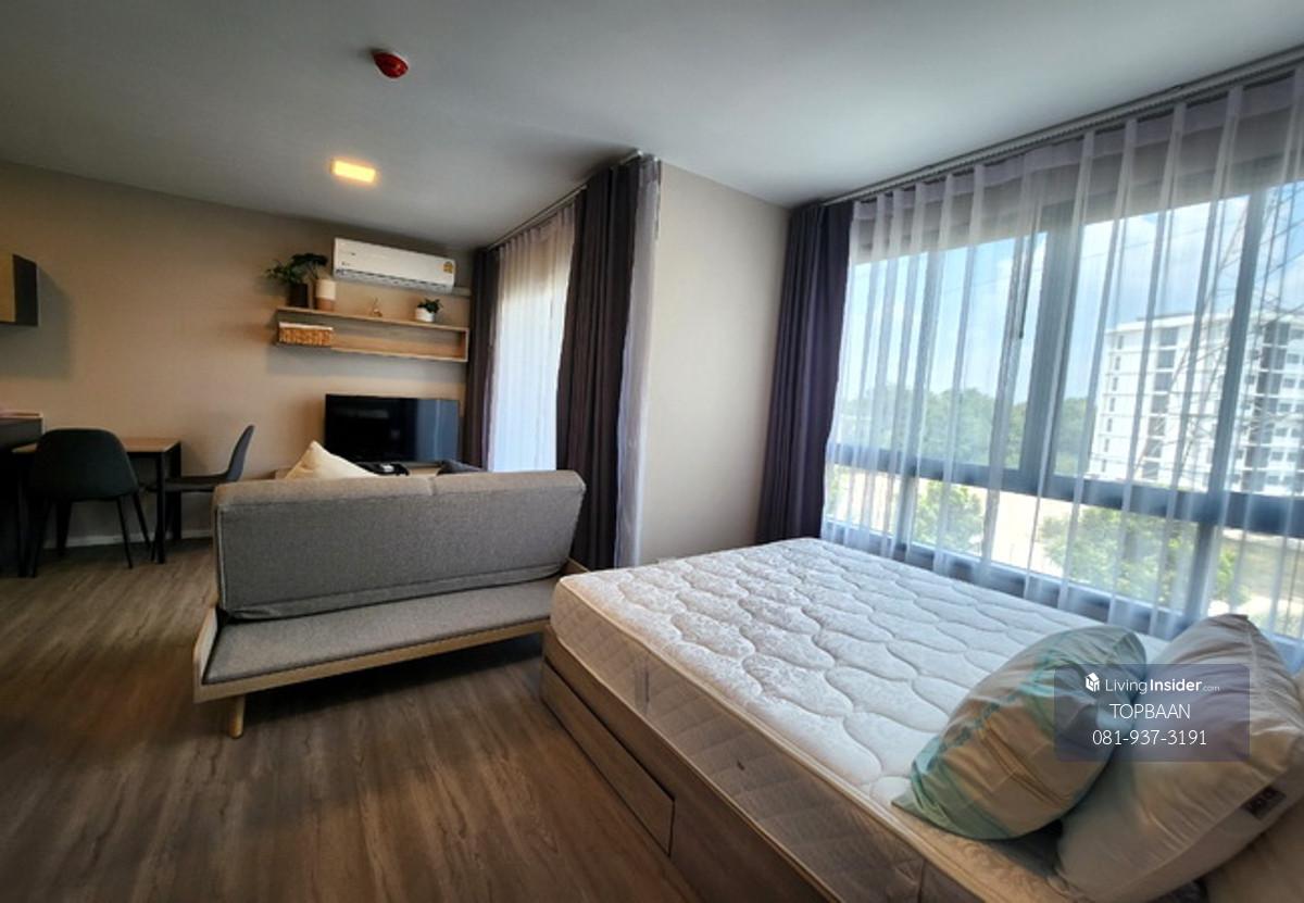 ขายและให้เช่าดีคอนโด แคมปัส ไฮด์อเวย์ เนื้อที่ 26.27 ตร.ม. 1 นอน 1 น้ำ ตกแต่งพร้อมอยู่ เฟอร์นิเจอร์ และเครื่องใช้ไฟฟ้าครบ ราคาต่อรองได้ Loading...