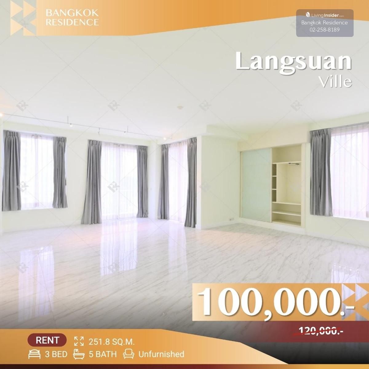 Langsuan Ville ð Large Unfurnished Space, Ready for Tailored Decoration and Design ðïļ Near BTS Ratchadamri   Loading...