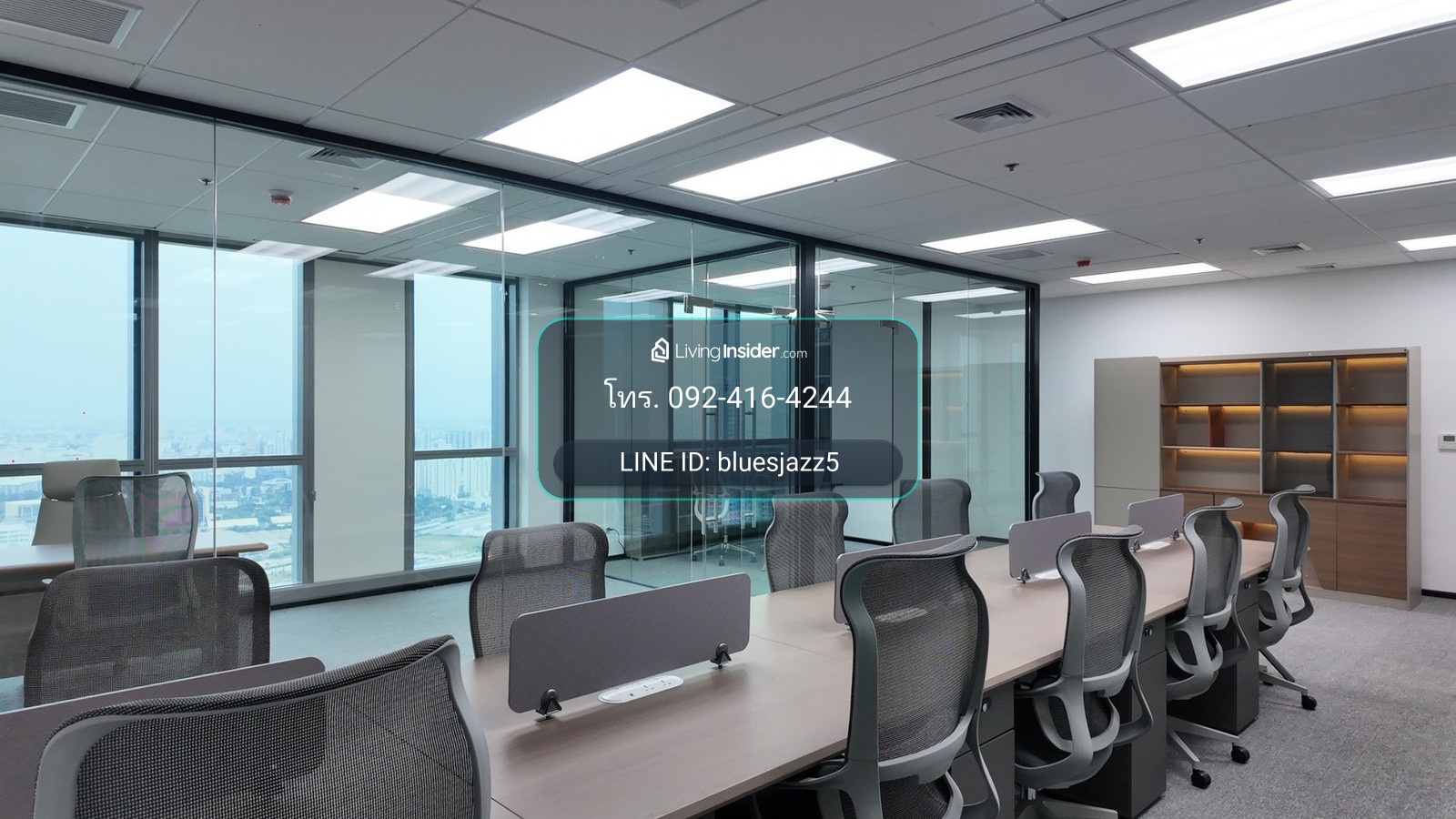 WoKii @V One Tower 82sqm Office For RENT Near MRT Phra Ram 9 Central Rama 9 Fully Furnished Ready to Move – รูปที่ 4