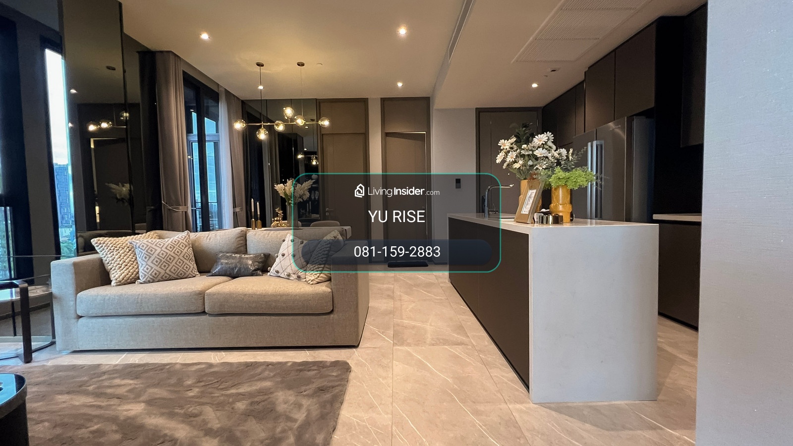 Condo for rent, Hyde Heritage Thonglor, 2 Beds, 2 Baths, high floor, panoramic view, 360° sky pool, 3 minutes walk to BTS Thonglor. – รูปที่ 2
