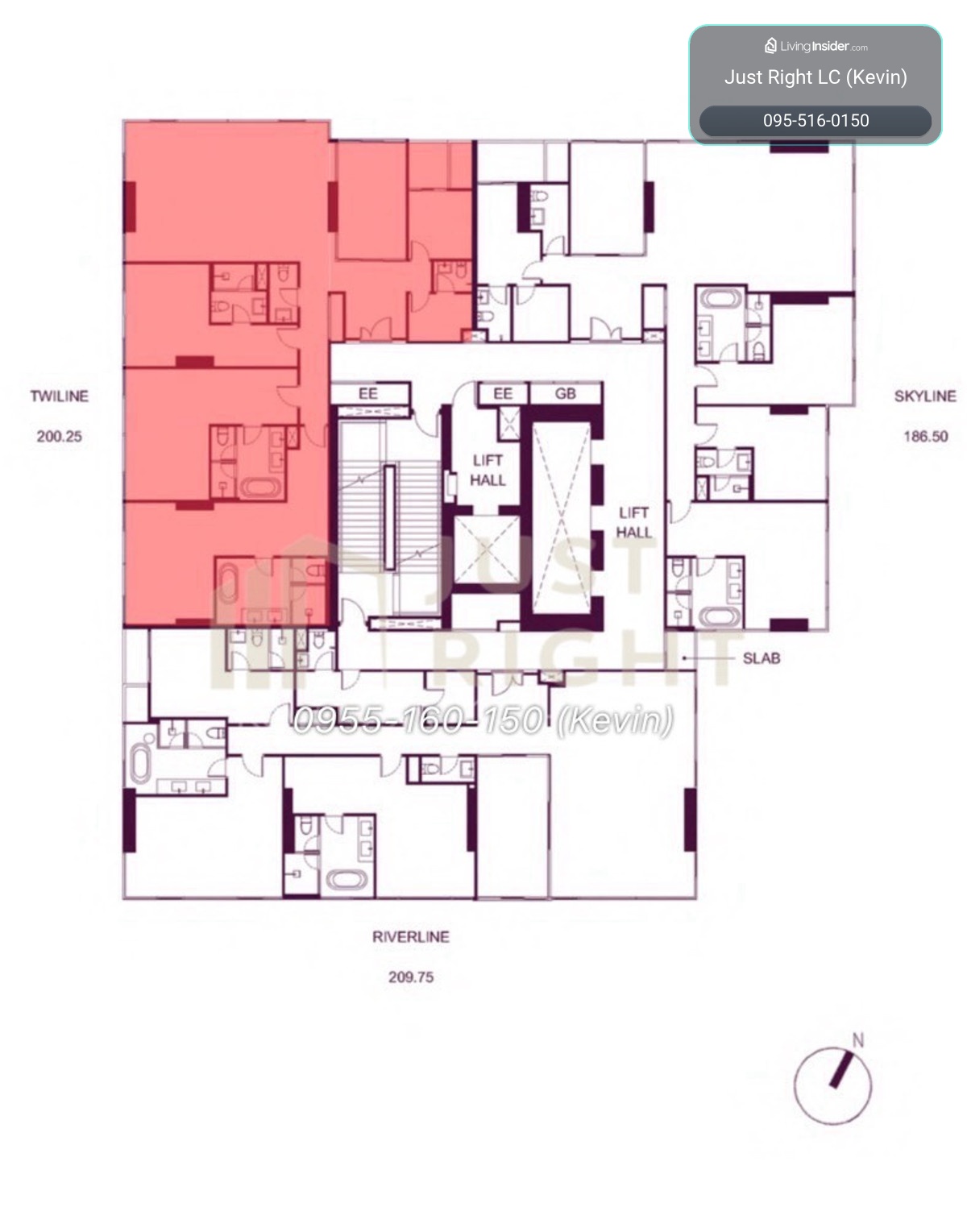 ขาย WIDEN by Sansiri, 3 ห้องนอน 3.5 ห้องน้ำ (Signature Suite) ขนาด 200.25 ตร.ม. วิวเมือง ชั้น 3x ราคา 44.90 ล้านบาท  – รูปที่ 3