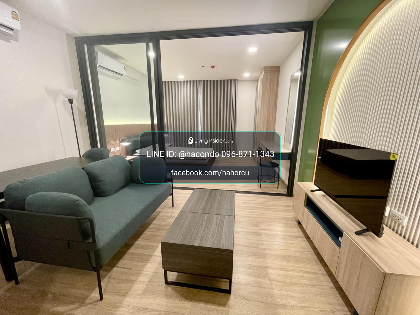 XT Phayathai【𝐑𝐄𝐍𝐓】🔥Light-toned wood furniture mixed with modern designs makes the room look bright, clean🔥 Contact Line ID: @hacondo – รูปที่ 2