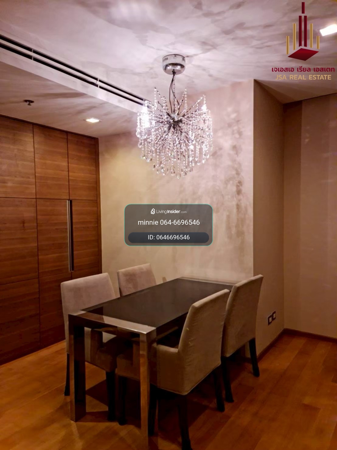 The address asoke is available, large room, 2 bedrooms, 75sqm, for rent 39,900. If interested, make an appointment to view 064-6696546 Minnie. – รูปที่ 4