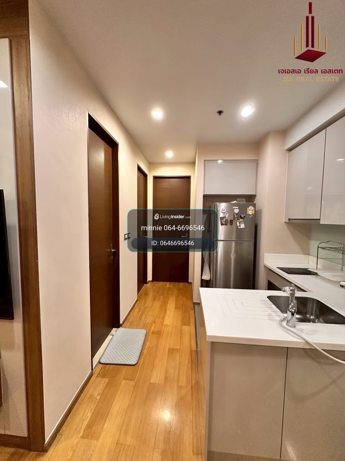 The address asoke is available, large room, 2 bedrooms, 75sqm, for rent 39,900. If interested, make an appointment to view 064-6696546 Minnie. – รูปที่ 2