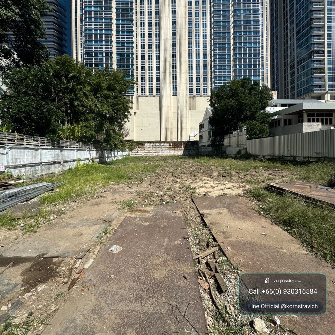 Land for rent, 300 square wah, Lang Suan, Witthayu, Ploenchit, near Lumpini Park, Sarasin Road. – รูปที่ 2
