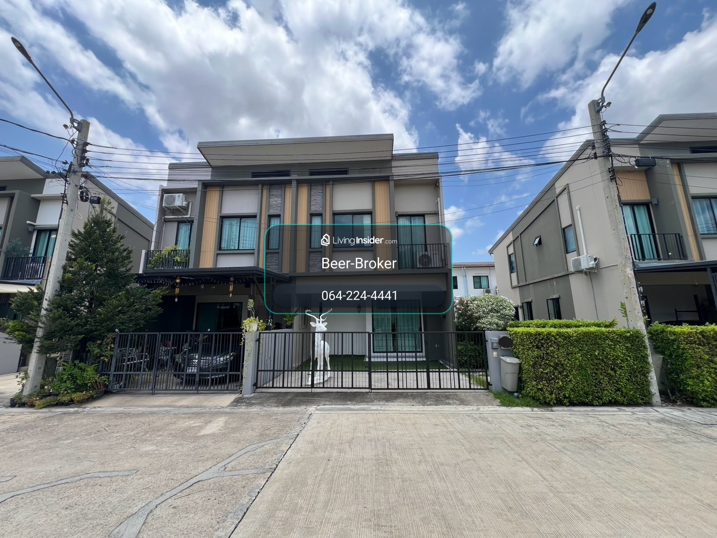 บ้านตัวอย่าง ทาวน์โฮม หลังมุม หิ้วกระเป๋ามาอยู่ได้เลย 4ห้องนอน ใกล้โรงเรียนสารสาสน์วิเทศราชพฤกษ์ – รูปที่ 3