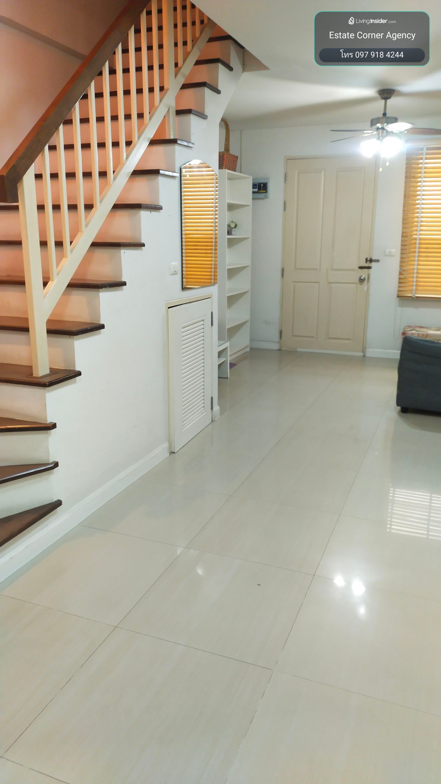 95352 - 3-story townhome for sale (with tenant), Town Plus Village, Pracha Uthit Road, next to Big C, Pracha Uthit 90. – รูปที่ 2
