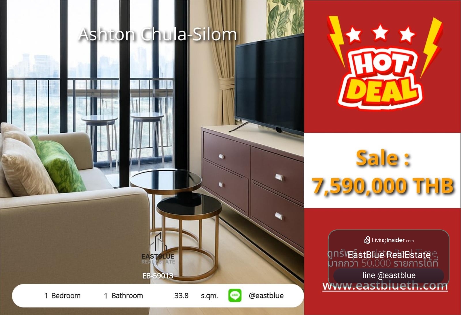 05/10/2026, Ashton Chula-Silom in the heart of Sam Yan, 1 bedroom with a luxurious pool and club for only 7.9 million THB!
Close to BTS/MRT, convenient travel. Start your modern life here! 0642748883 – รูปที่ 4