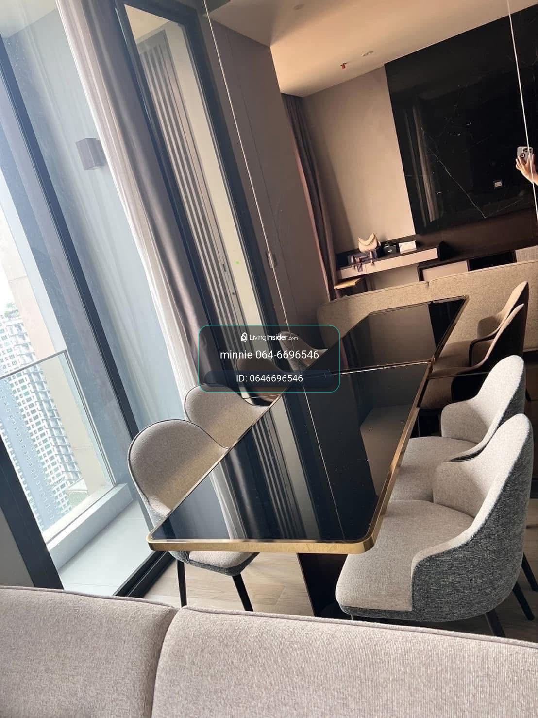Very good price, THE ESSE at SINGHA COMPLEX, 1 bedroom, 1 bathroom, size 36 sq m., ready to move in, 27,000/month, next to MRT Phetchaburi. Interested in making an appointment to view? Call/ Line 0646696546 – รูปที่ 2