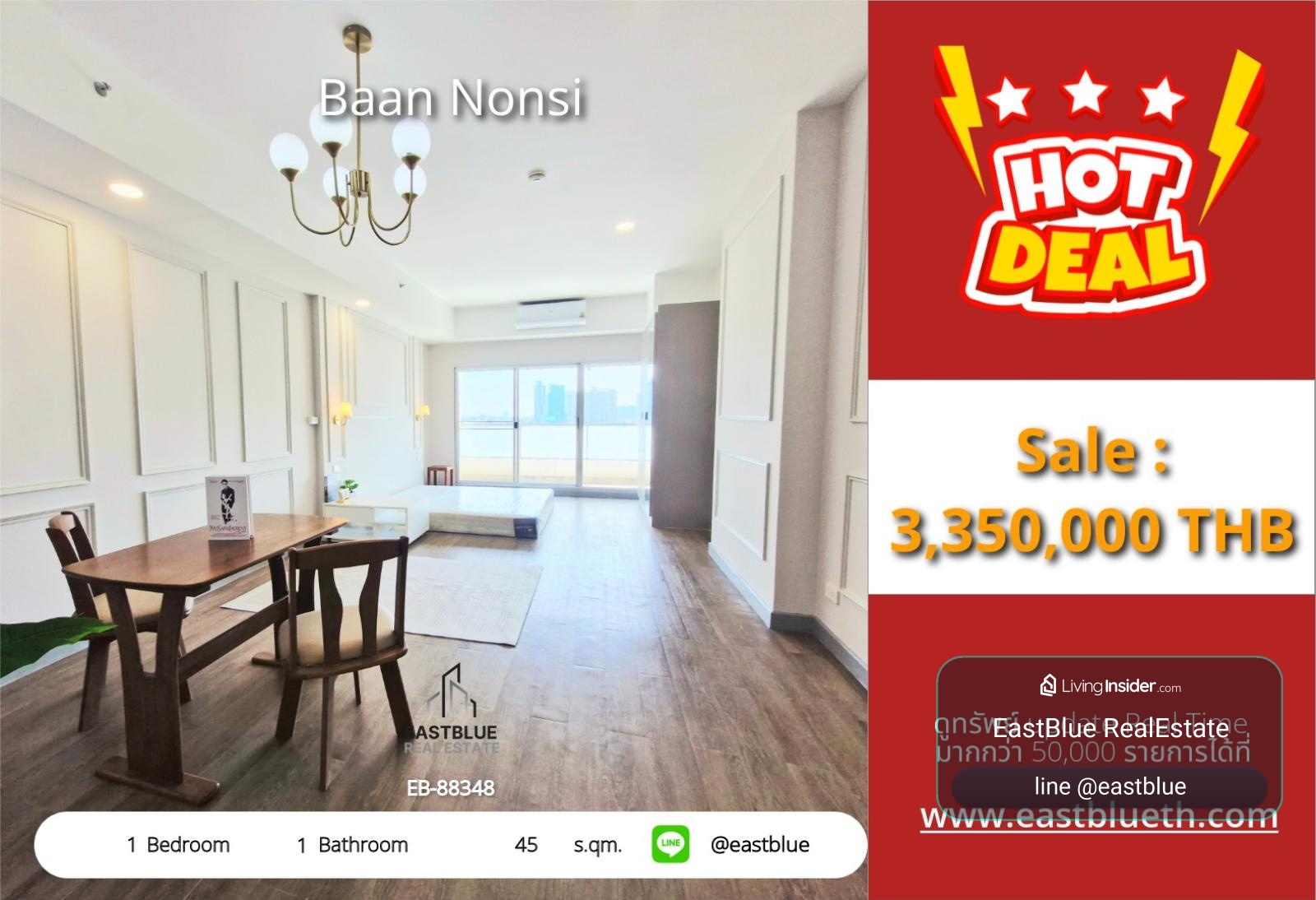 05/10/2026, รวมค่าโอน🏡 ขายด่วน! คอนโดย่านสาทร Baan Nonsi 1 นอน เริ่ม 3.89 ล้าน

💥 ใกล้ BTS ชองนนทรี สภาพดี พร้อมอยู่ทันที! 0642748883 – รูปที่ 4