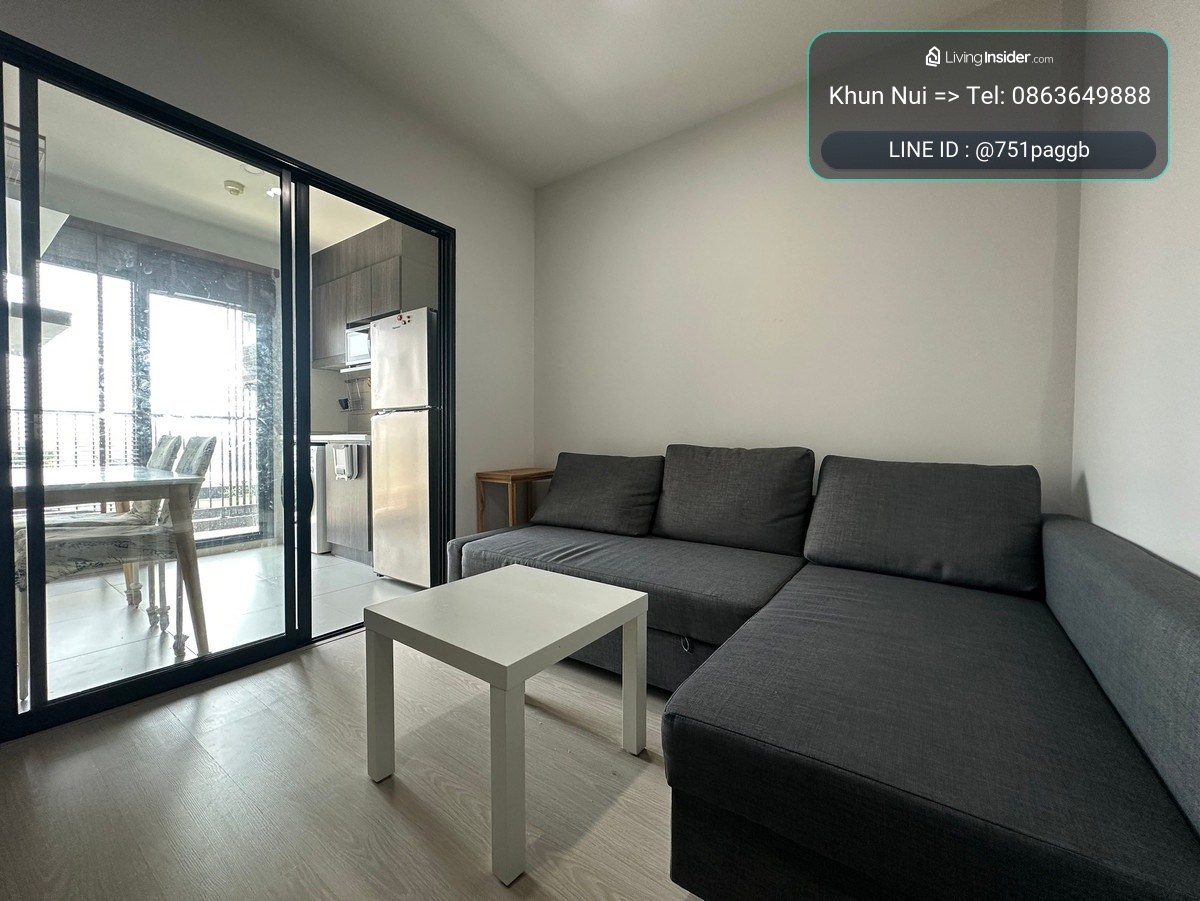  ให้เช่า เอลลิโอ เดล เนสท์ (elio del nest) 1 ห้องนอน ชั้นสูง ใกล้บีทีเอสอุดมสุข 700 ม. ฟรีรถตู้รับส่ง ใกล้ตลาด, ทรูดิจิตอล แหล่งอาหารเพียบ**TEL: 0863649888 / LINE: @751paggb – รูปที่ 3