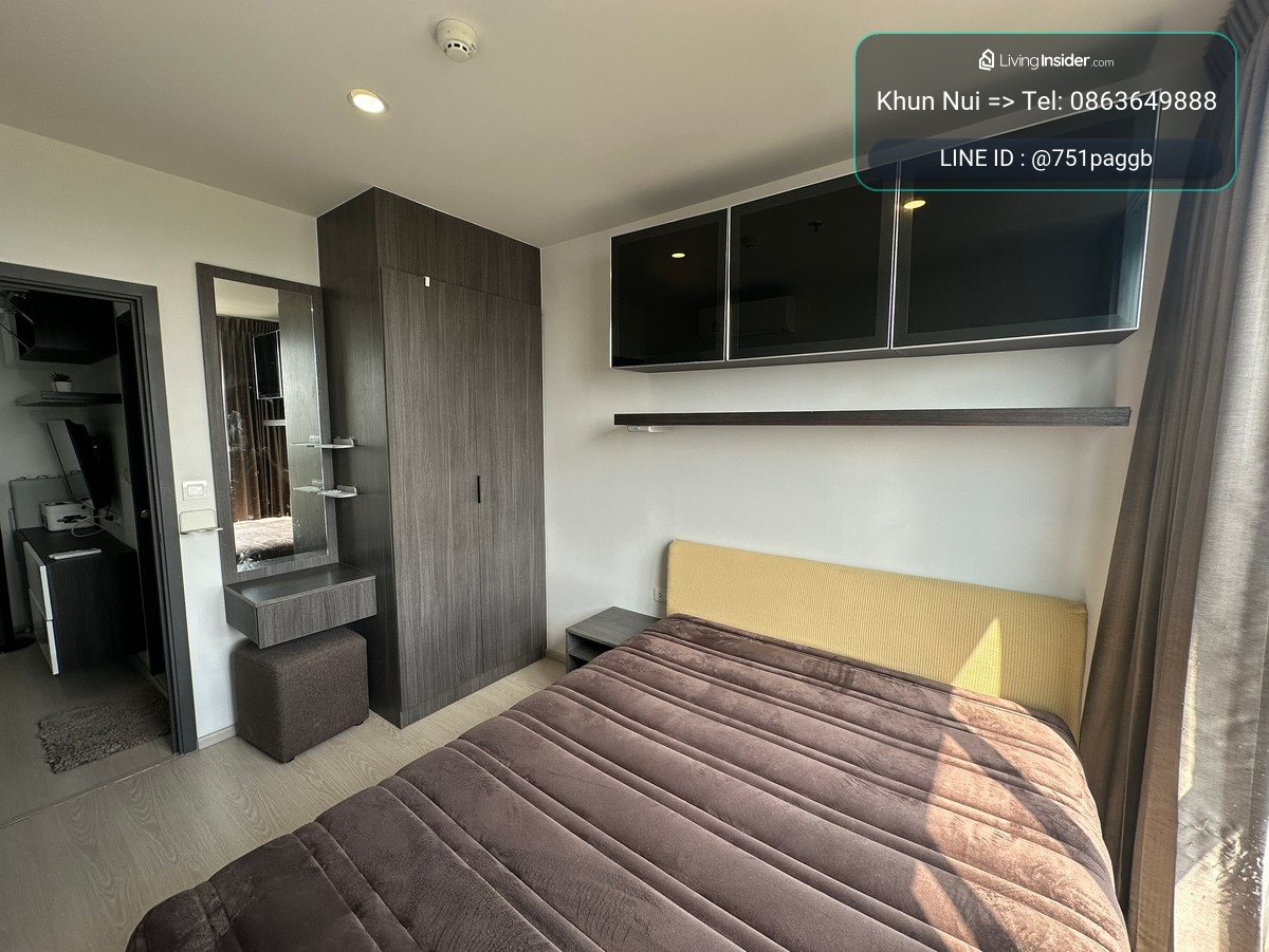  ให้เช่า เอลลิโอ เดล เนสท์ (elio del nest) 1 ห้องนอน ชั้นสูง ใกล้บีทีเอสอุดมสุข 700 ม. ฟรีรถตู้รับส่ง ใกล้ตลาด, ทรูดิจิตอล แหล่งอาหารเพียบ**TEL: 0863649888 / LINE: @751paggb – รูปที่ 2