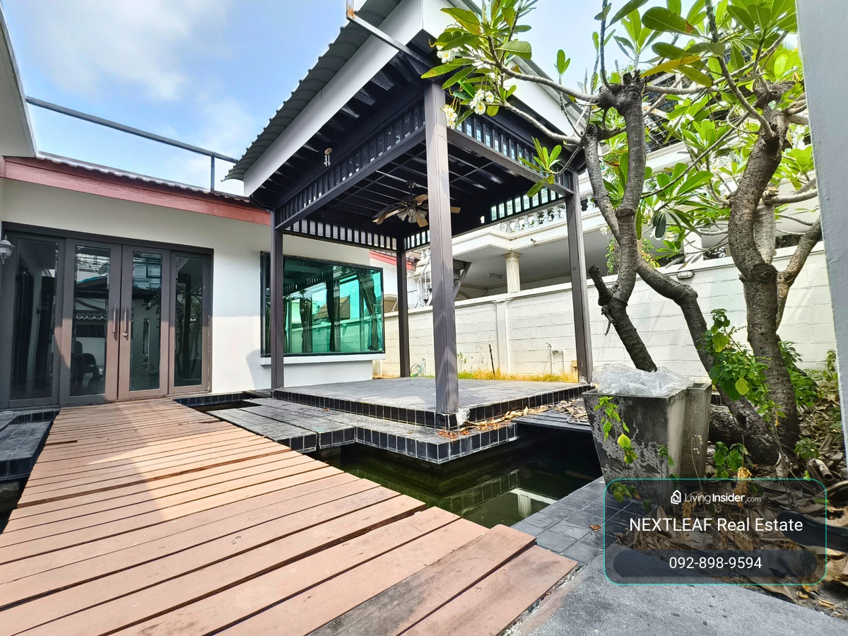 ขาย บ้านเดี่ยว ชั้นเดียว สไตล์บาหลี ซอยรัชดา36 (หมู่บ้านเจริญสุขนิเวศน์ 5)  ห่างจากปากซอย 500 เมตร 68 ตร.ว. 4 ห้องนอน 5 ห้องน้ำ 1 ห้องเอนกประสงค์ ใกล้รถไฟฟ้าลาดพร้าวและรัชโยธิน – รูปที่ 2